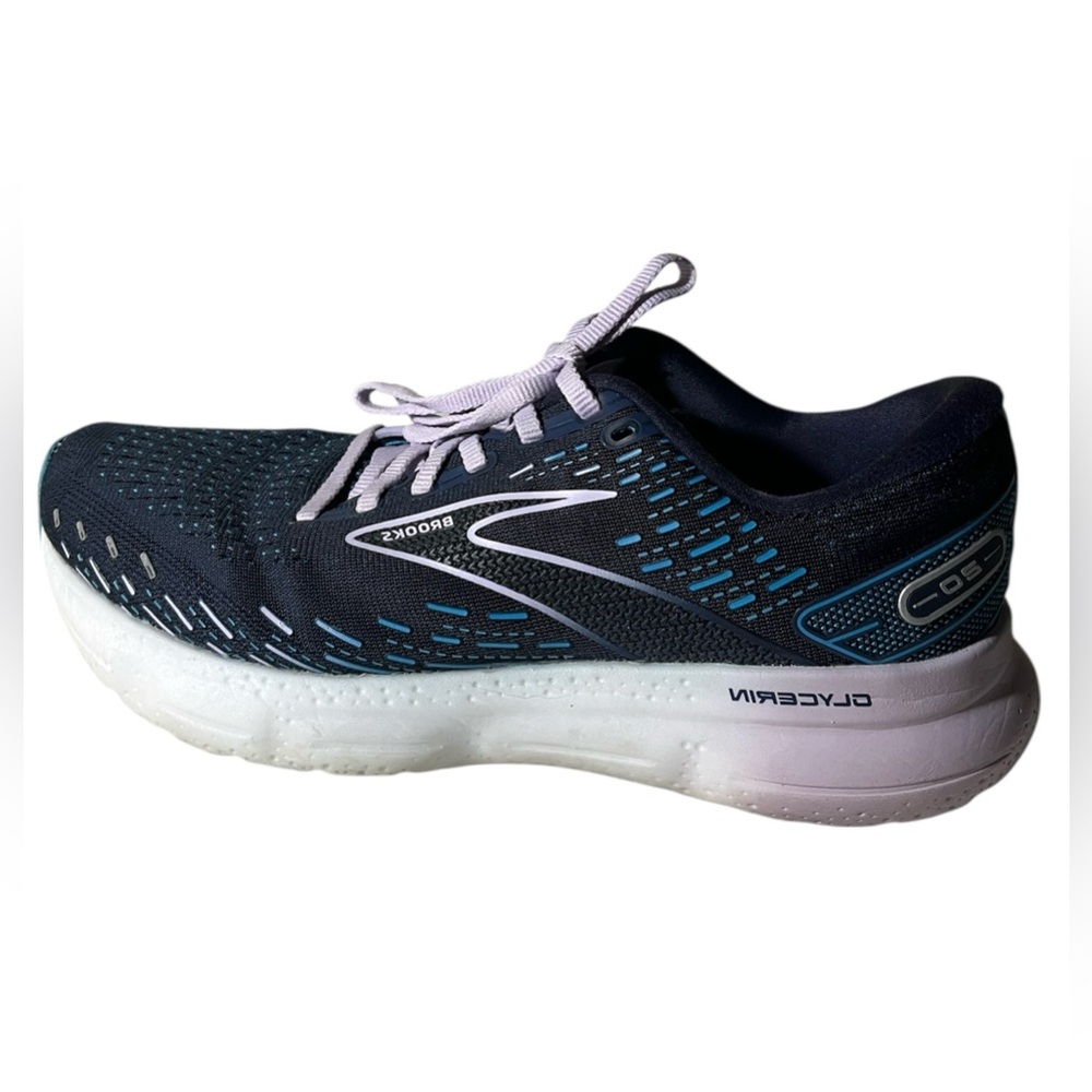 Brooks Glicerin 20 Women's Sneakers - Navy and White with Pink Laces Sz 10